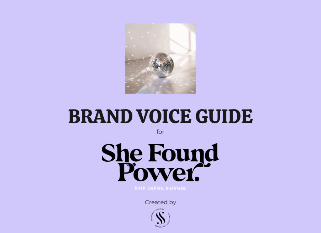 She Found Power Brand Voice Guide Sneak Peek