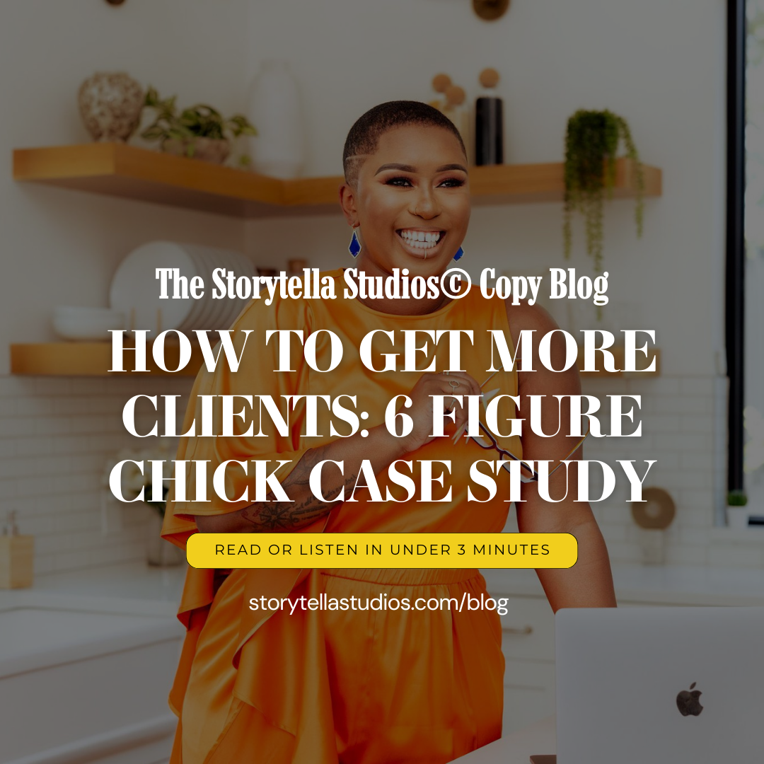 Featured image for 6 Figure Chick Website Copywriting Case Study blog post