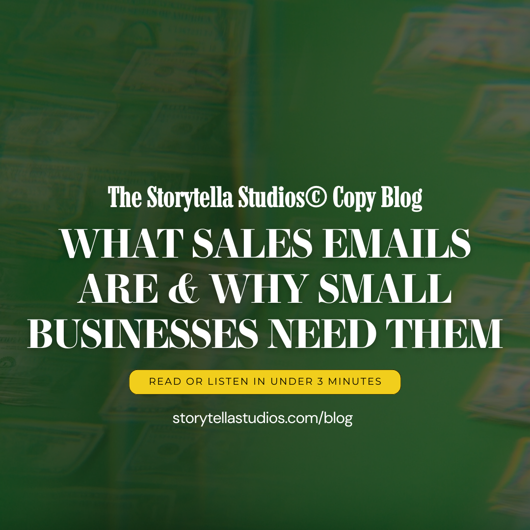 Blog Post Title Page For What Sales Emails Are & Why Small Businesses Need Them