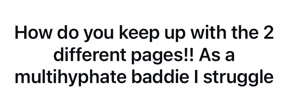 alt="question about multi-hyphenate personal branding on social media"